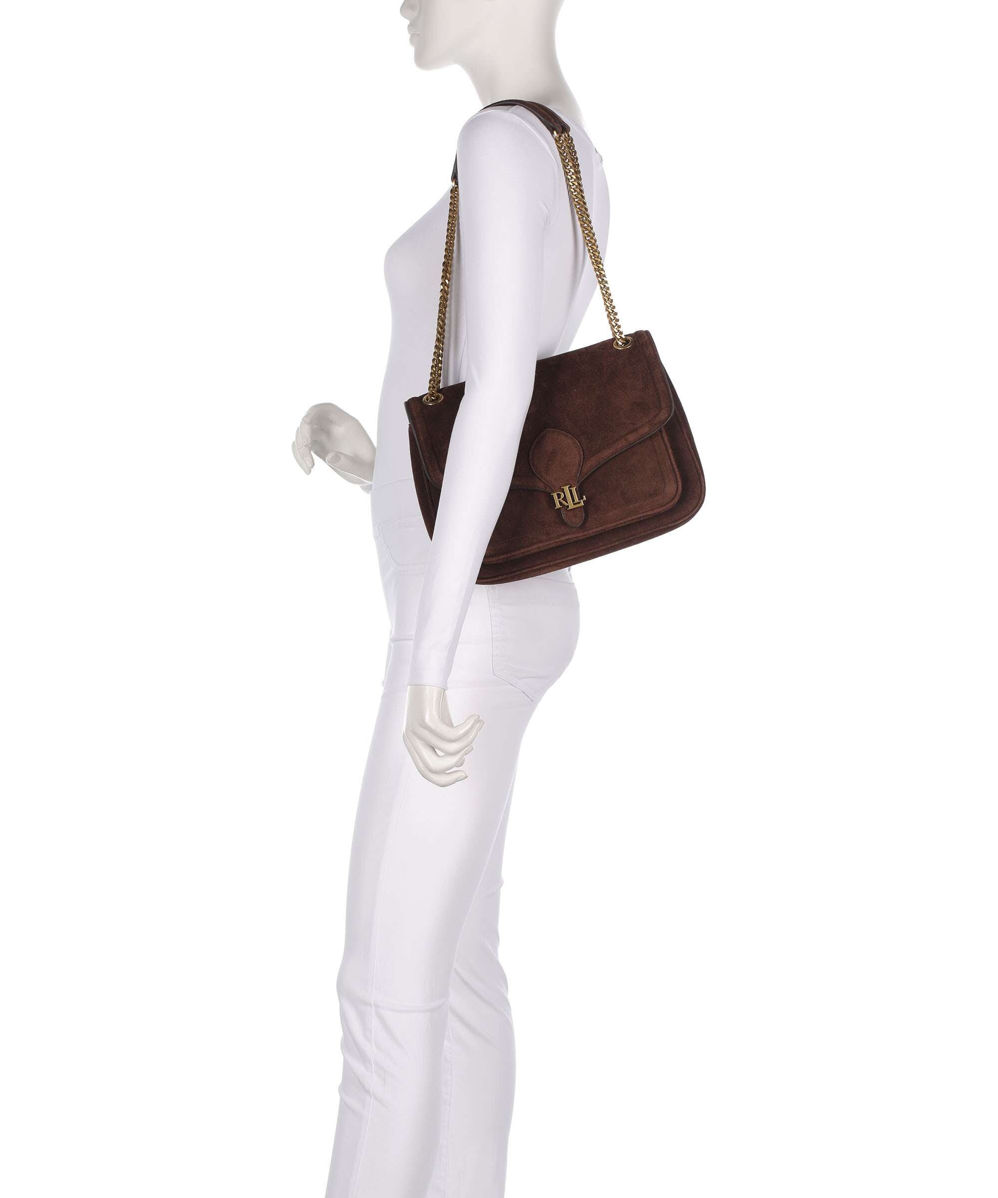 Lauren Ralph Lauren Bradley Medium Shoulder bag dark hickory