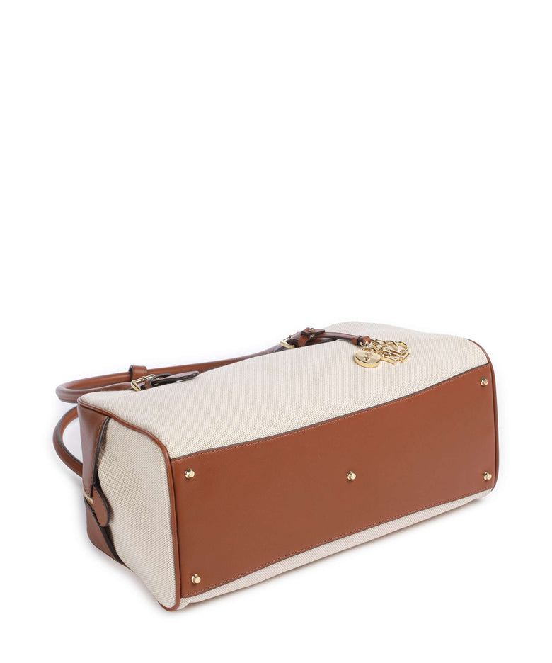 Lauren Ralph Lauren Marcy Shoulder bag natural/buff canvas/lauren tan