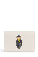 Polo Ralph Lauren Bear Holiday Porta carte di credito ivory