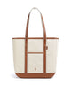 Polo Ralph Lauren Canvas Medium Borsa shopper ecru/cuoio