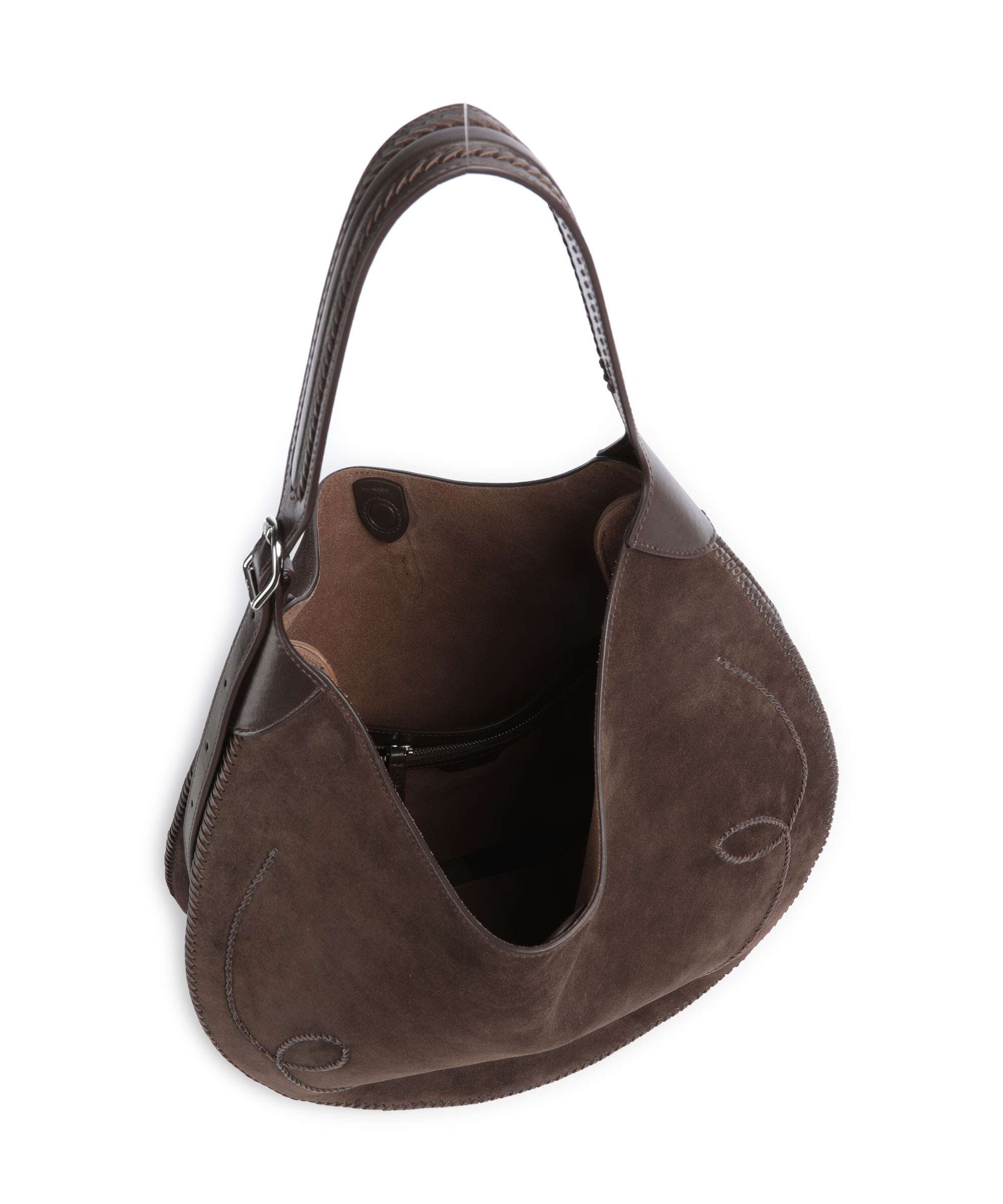 Polo Ralph Lauren ID Collection Medium Hobo bag chocolate/tobacco