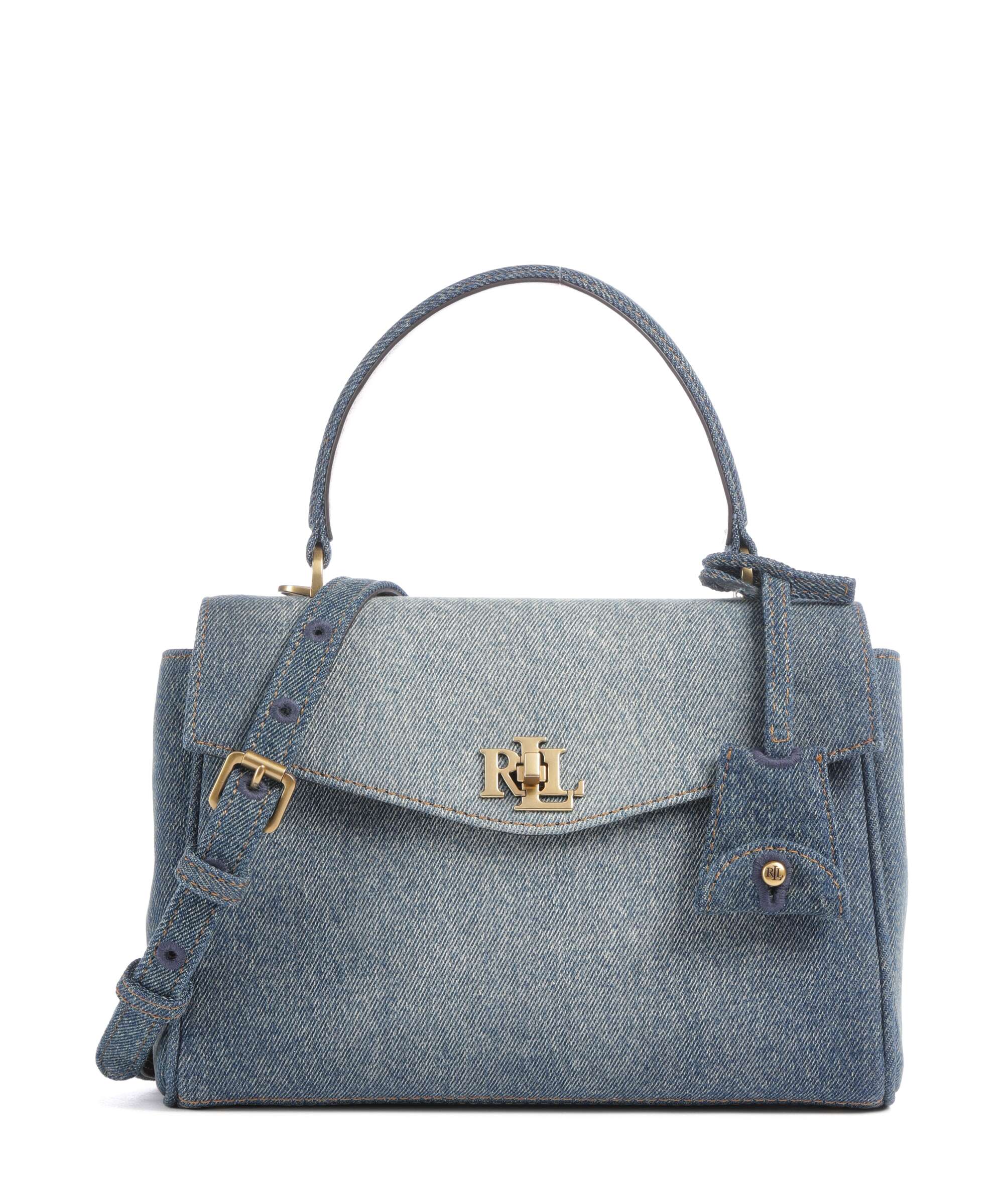 Lauren Ralph Lauren Farrah Small Handbag oxford blue/lauren tan