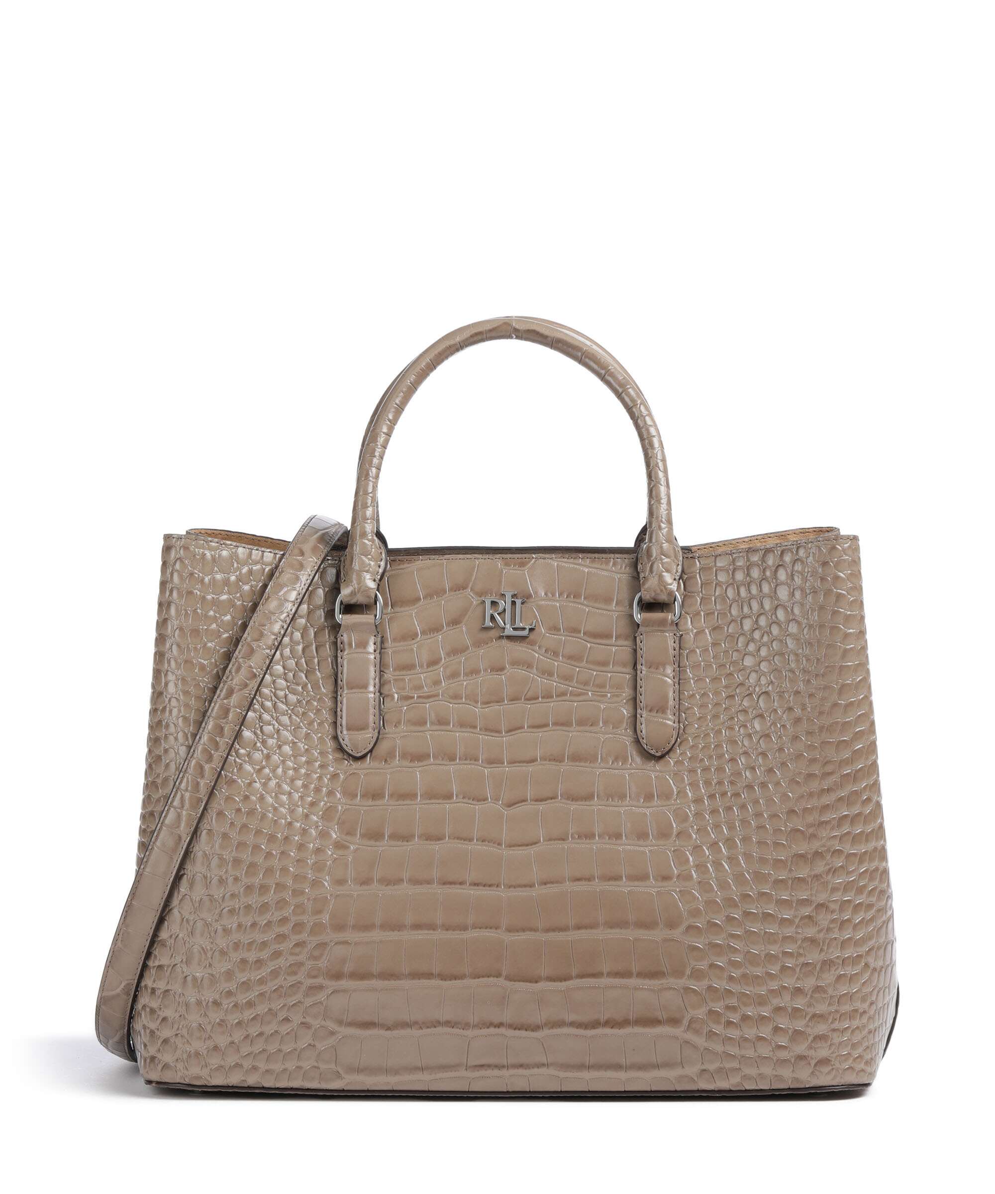 Lauren Ralph Lauren Marcy 36 Handbag taupe brown