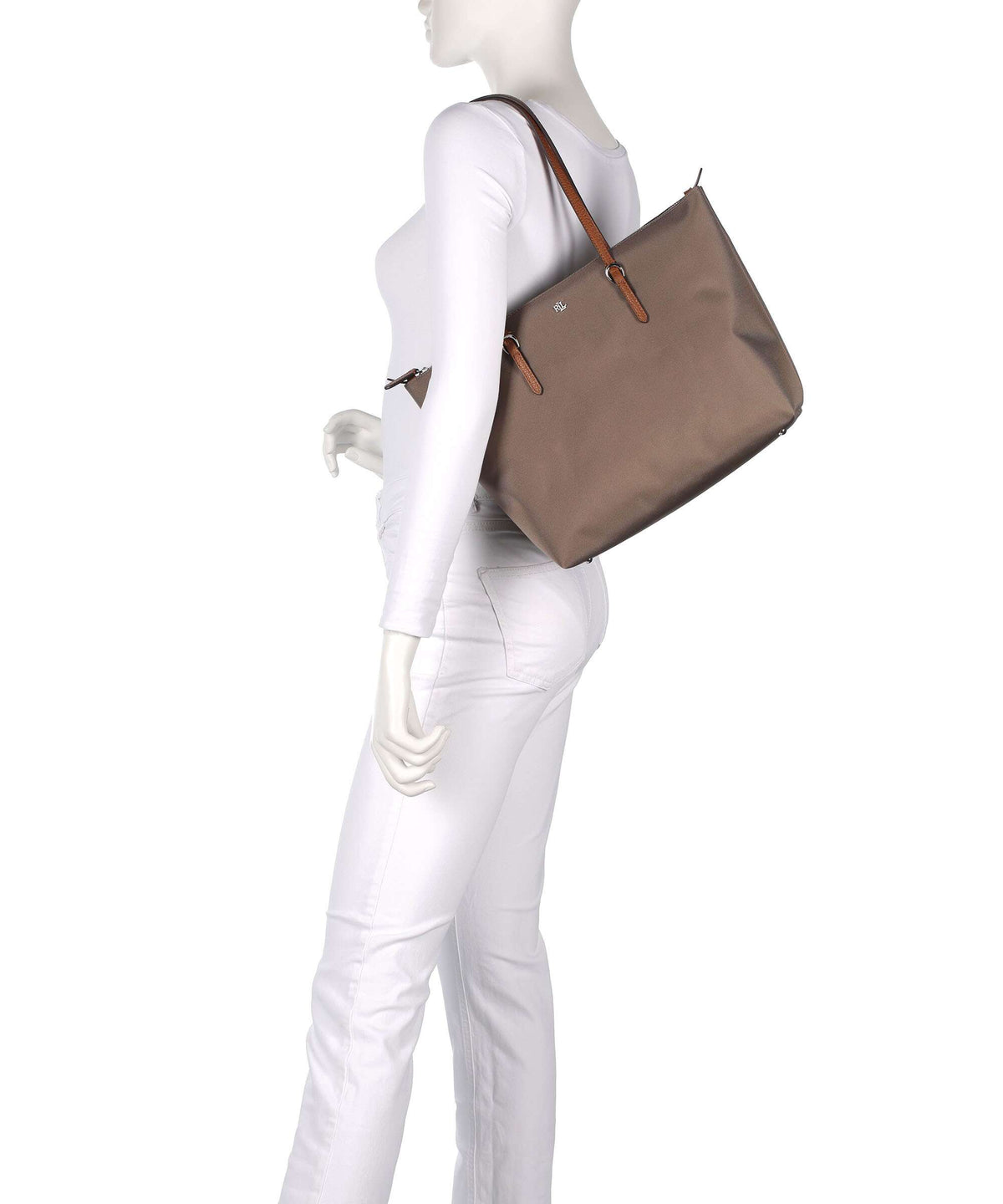 Lauren Ralph Lauren Keaton 26 Tote bag taupe brown/lauren tan