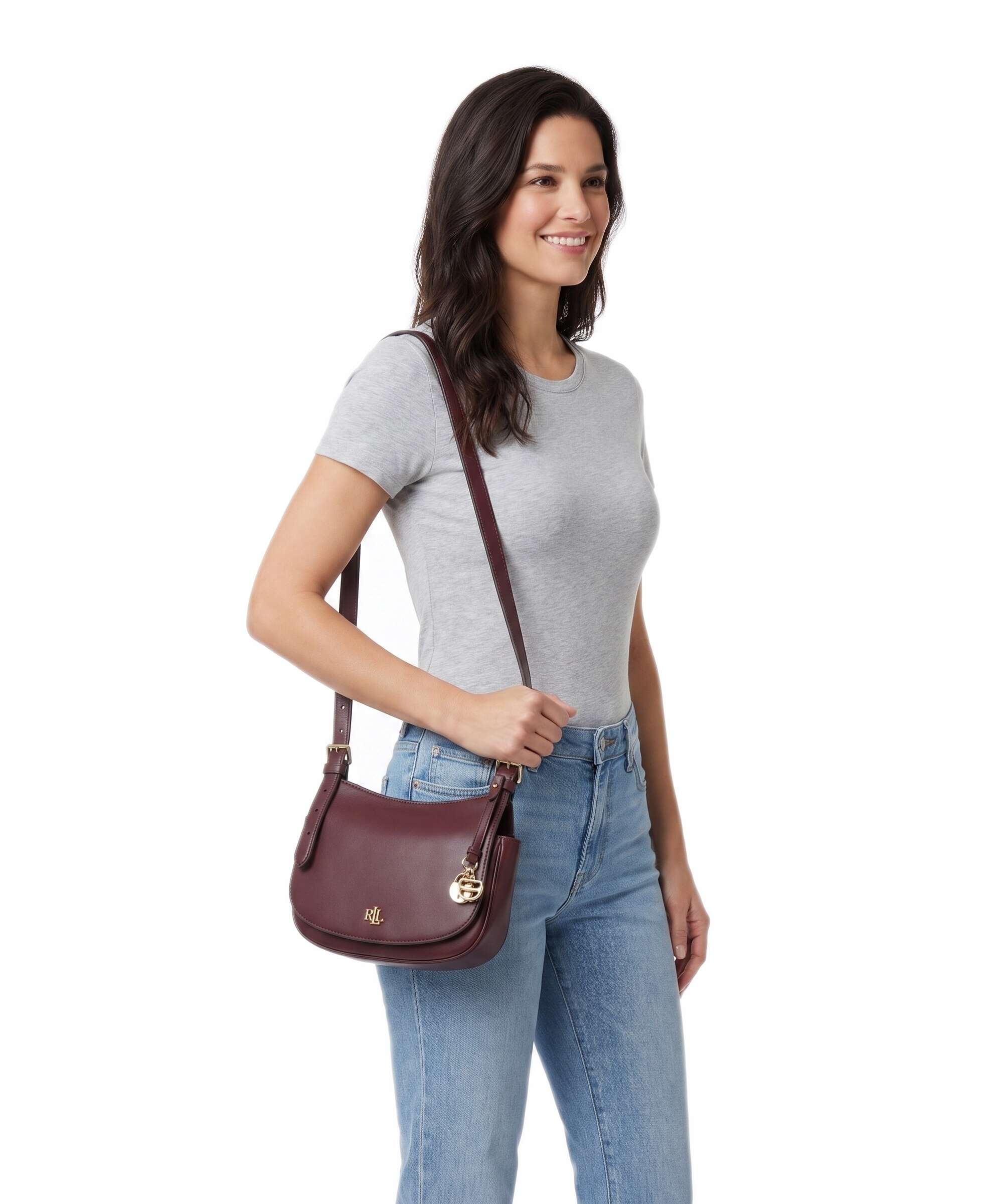 Lauren Ralph Lauren Marcy Medium Crossbody bag dark garnet