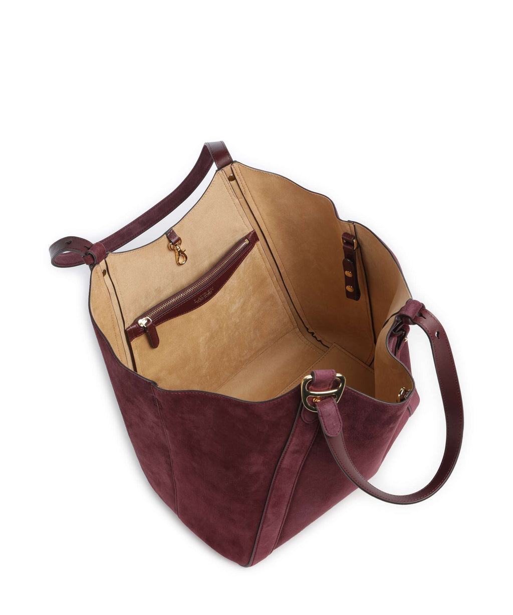 Lauren Ralph Lauren Tasha Large Hobo bag dark garnet