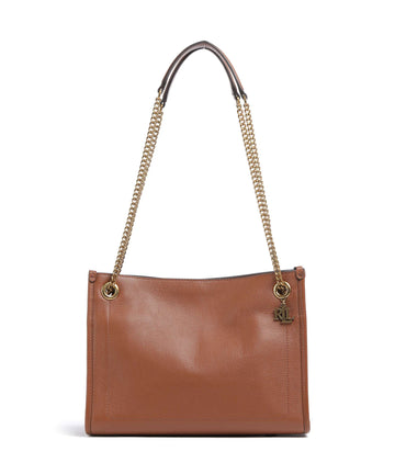 Lauren Ralph Lauren Bradley Medium Borsa a spalla lauren tan