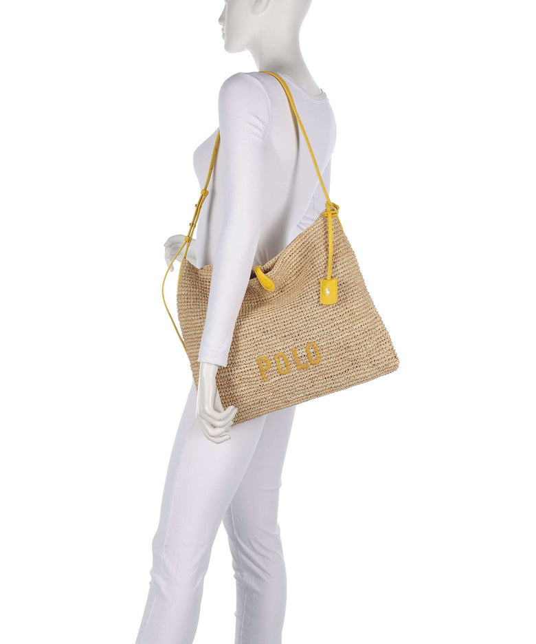 Polo Ralph Lauren Play Large Hobo bag natural/canary yellow