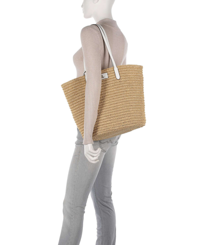 Lauren Ralph Lauren Brie 31 Straw Tote bag natural/white