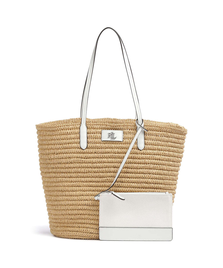 Lauren Ralph Lauren Brie 31 Straw Tote bag natural/white