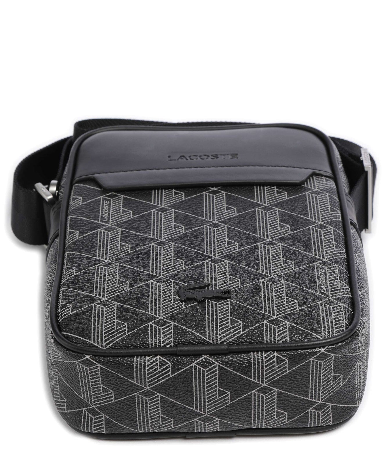 Lacoste The Blend Crossbody bag monogram noir/gris