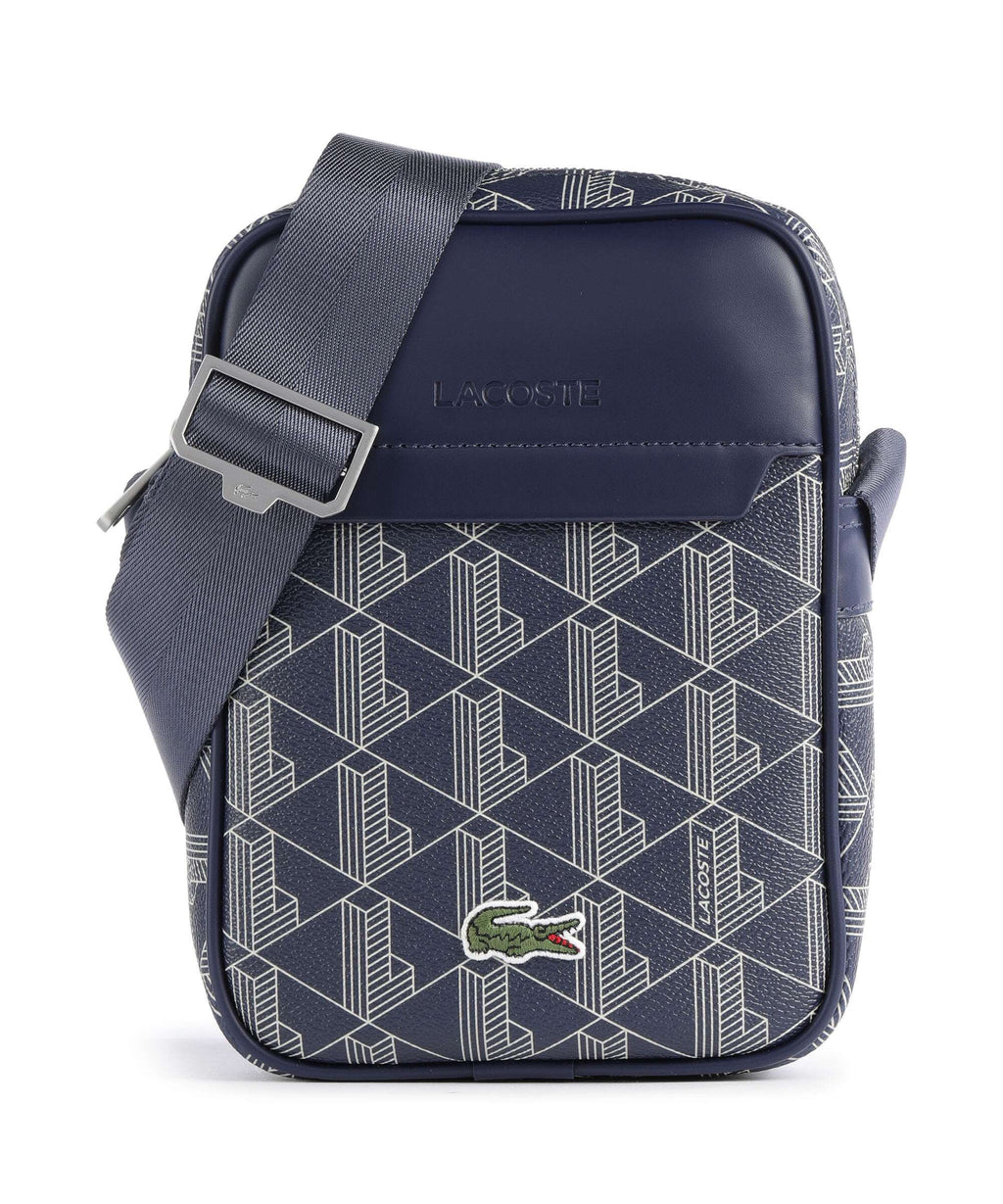 Lacoste The Blend Crossbody bag monogram/marine/blanc
