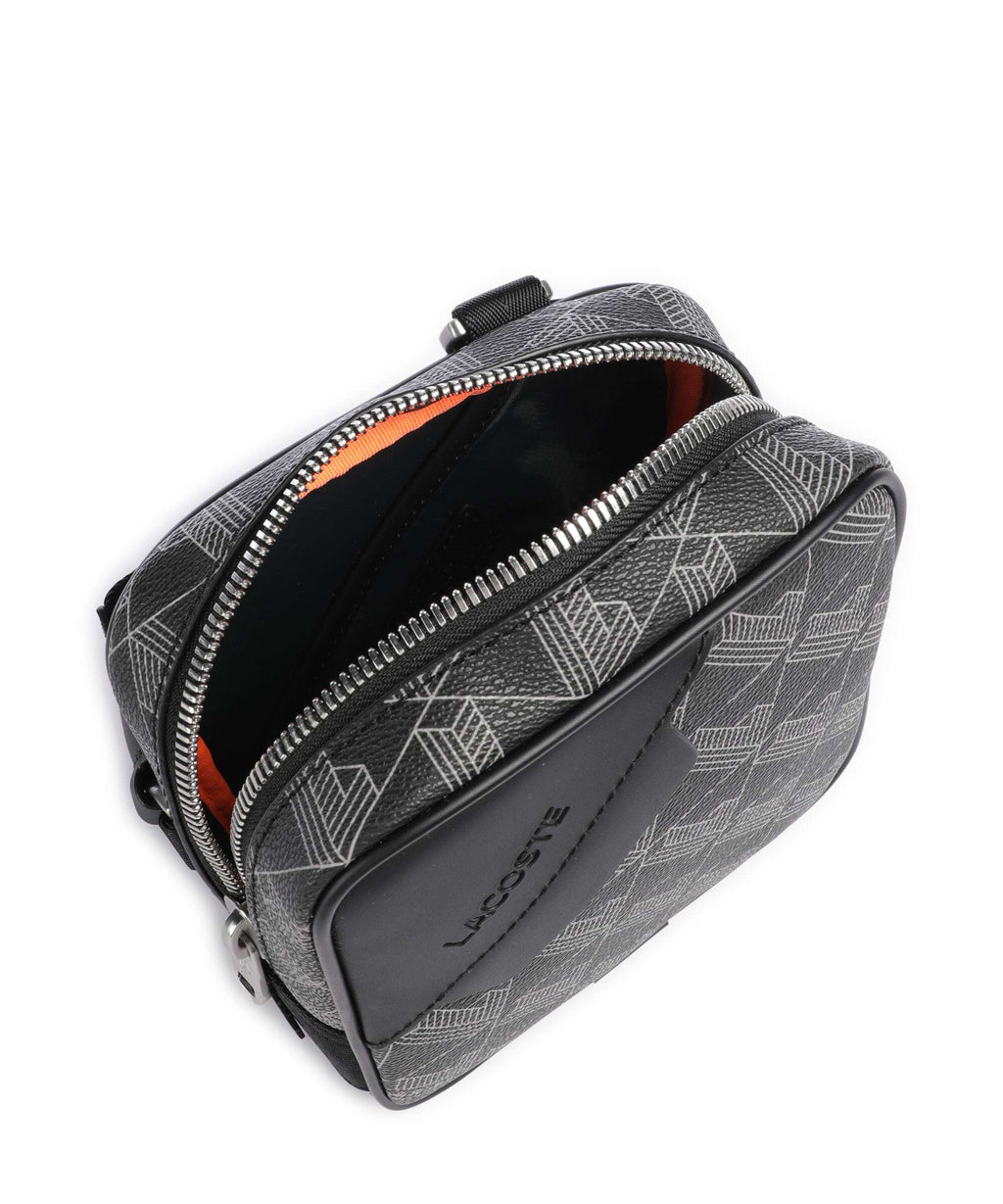 Lacoste The Blend Crossbody bag monogram noir/gris