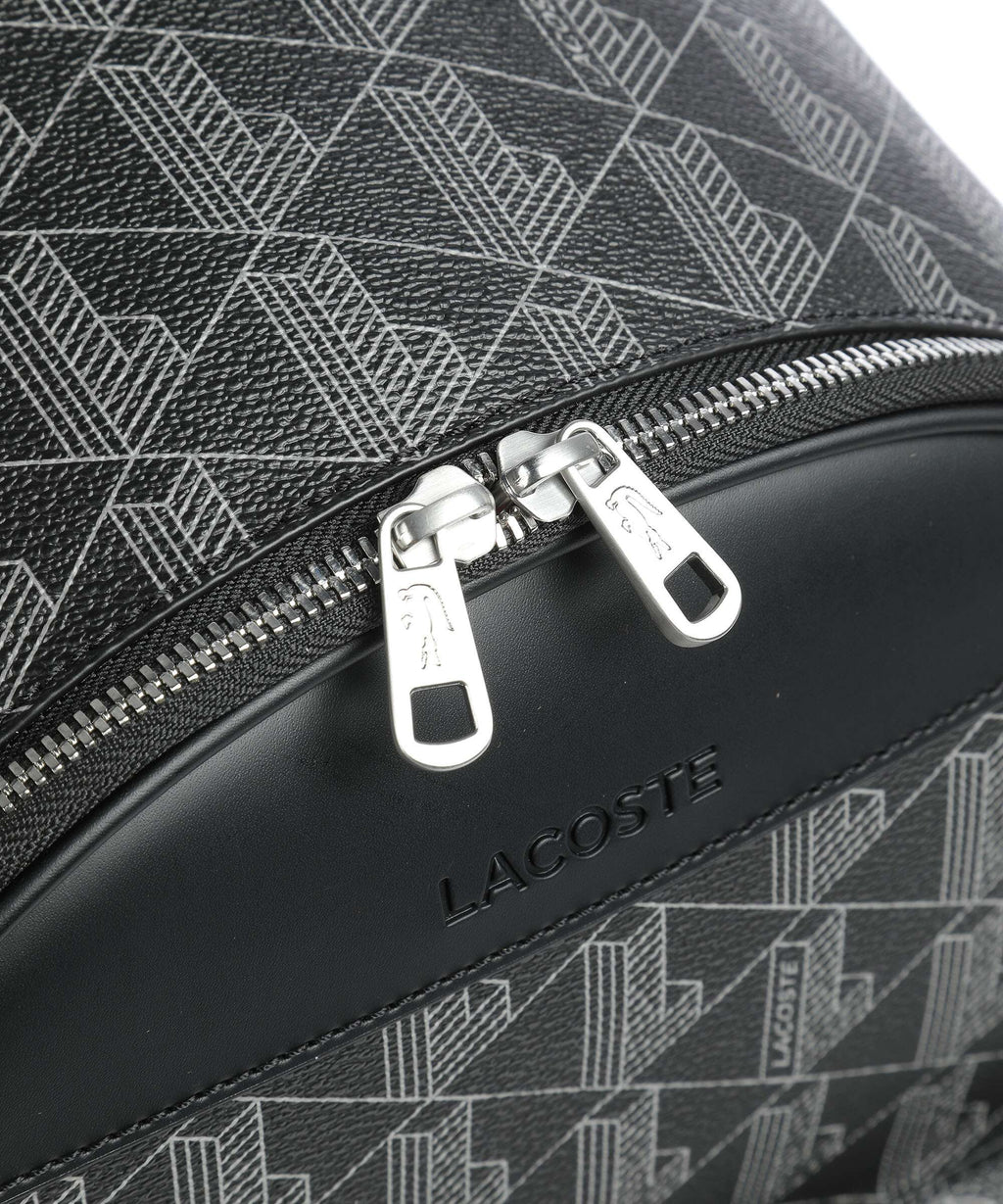 Lacoste The Blend Backpack allover monogram noir gris
