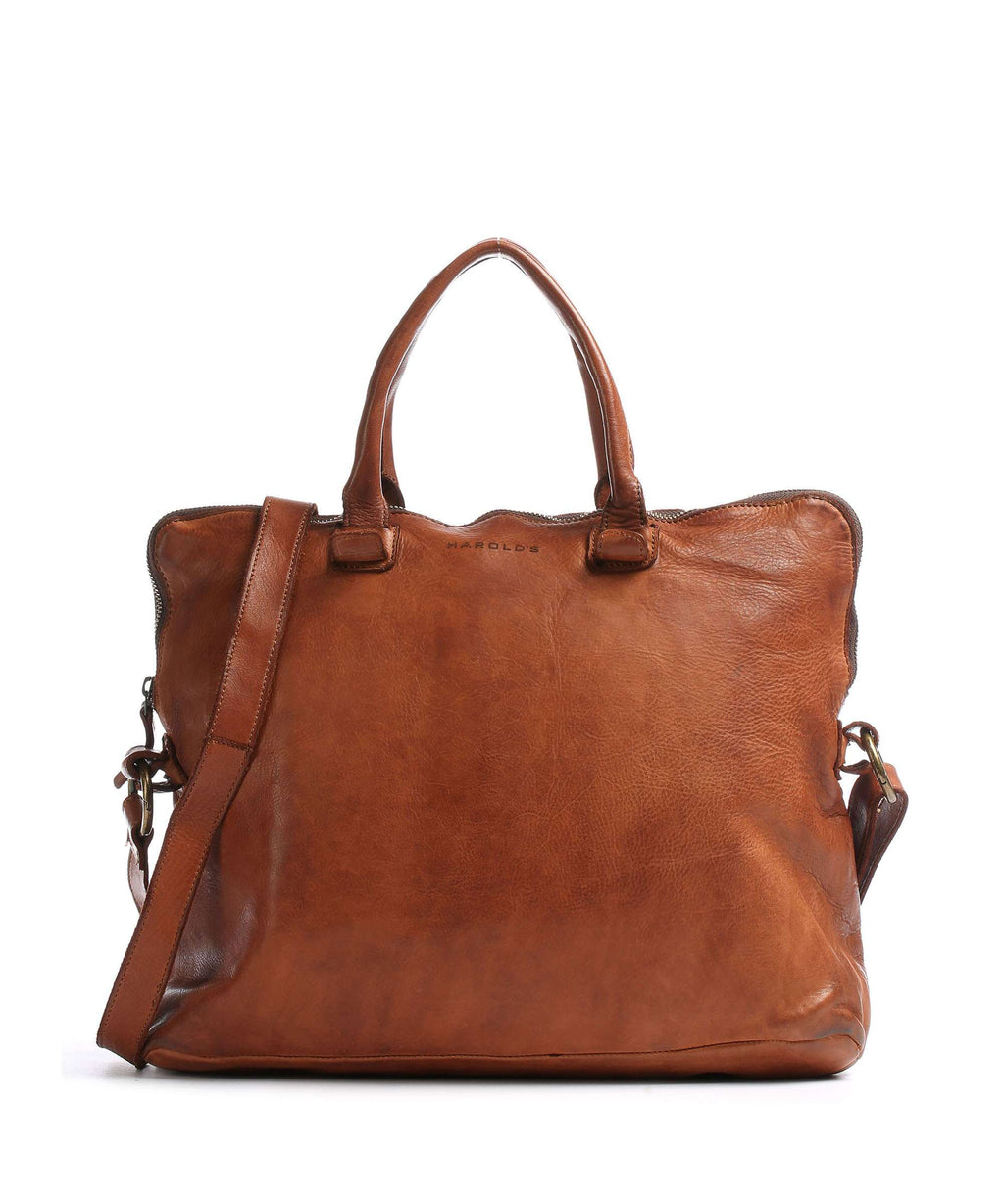 Harold's Submarine Briefcase cognac