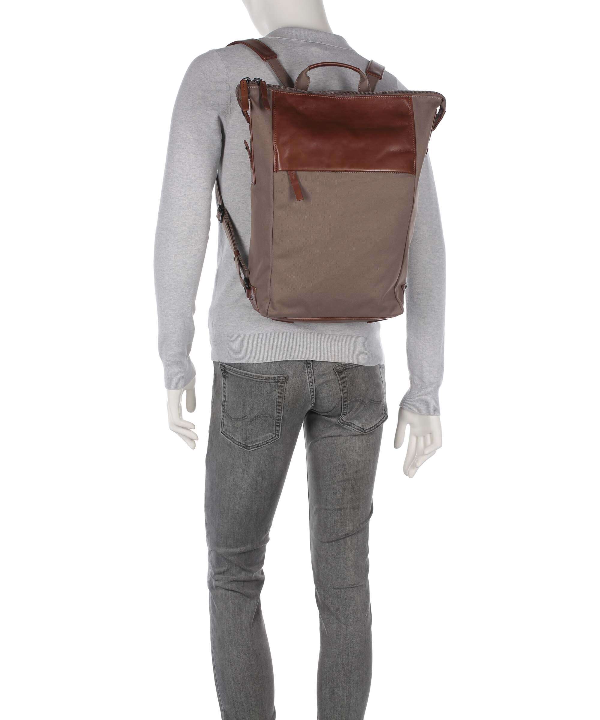 Harold's Wax Backpack sand braun