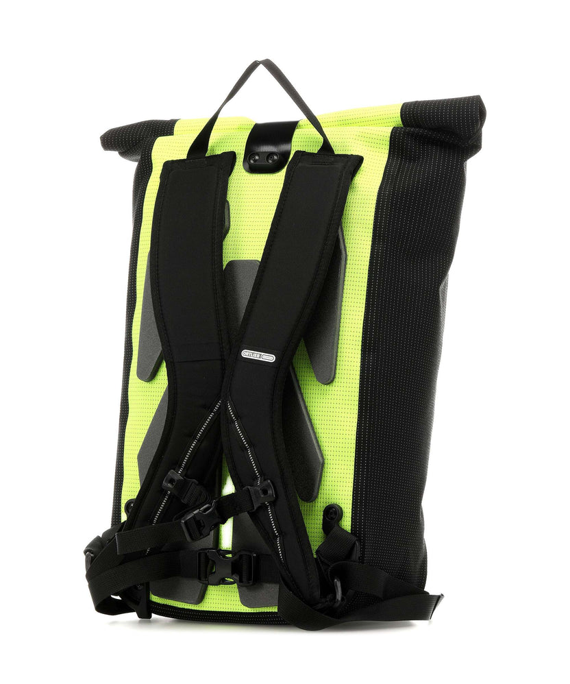 Ortlieb Velocity High-Vis 23 Rolltop backpack neon yellow/black reflective