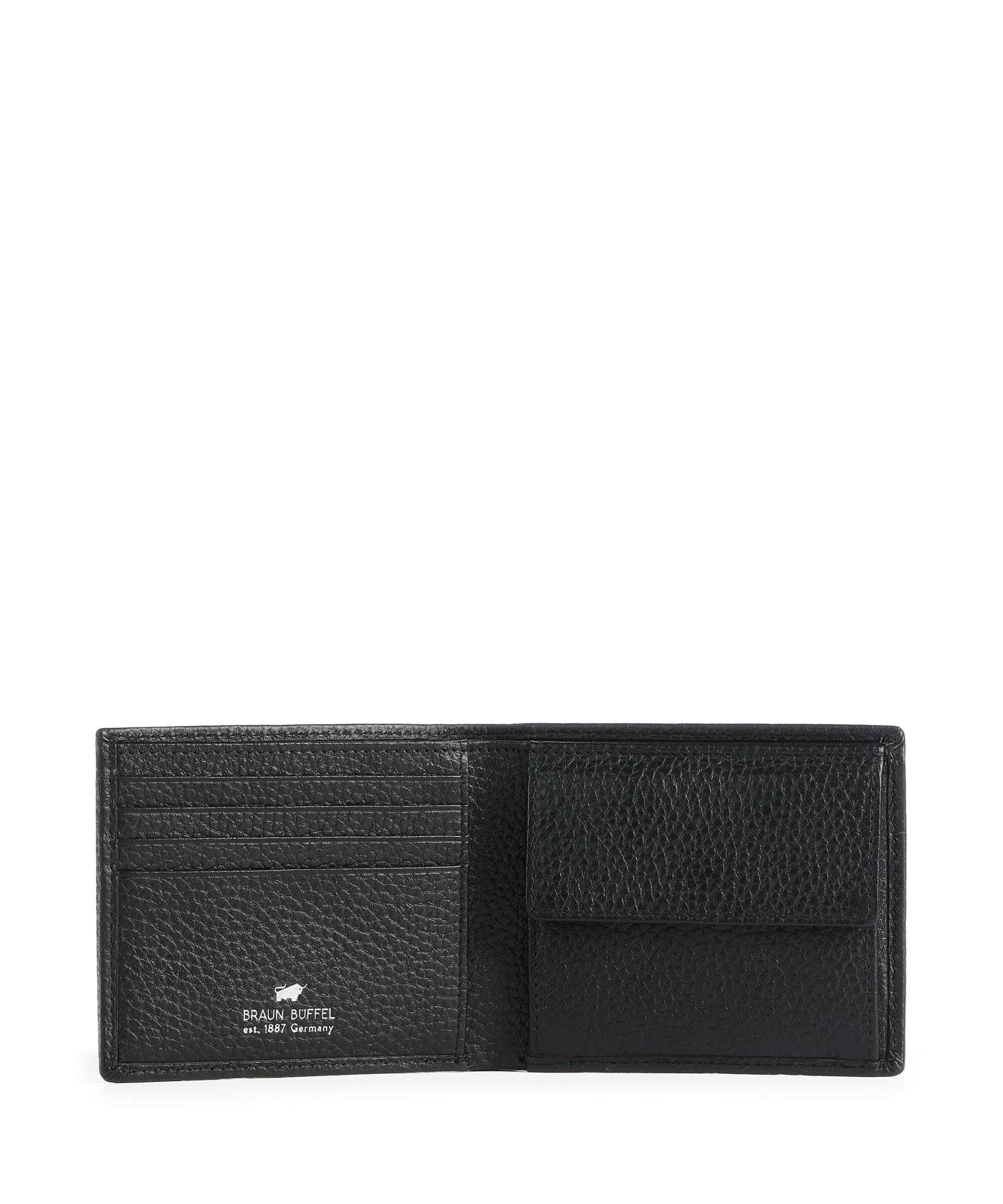 Braun Büffel Theo Wallet schwarz