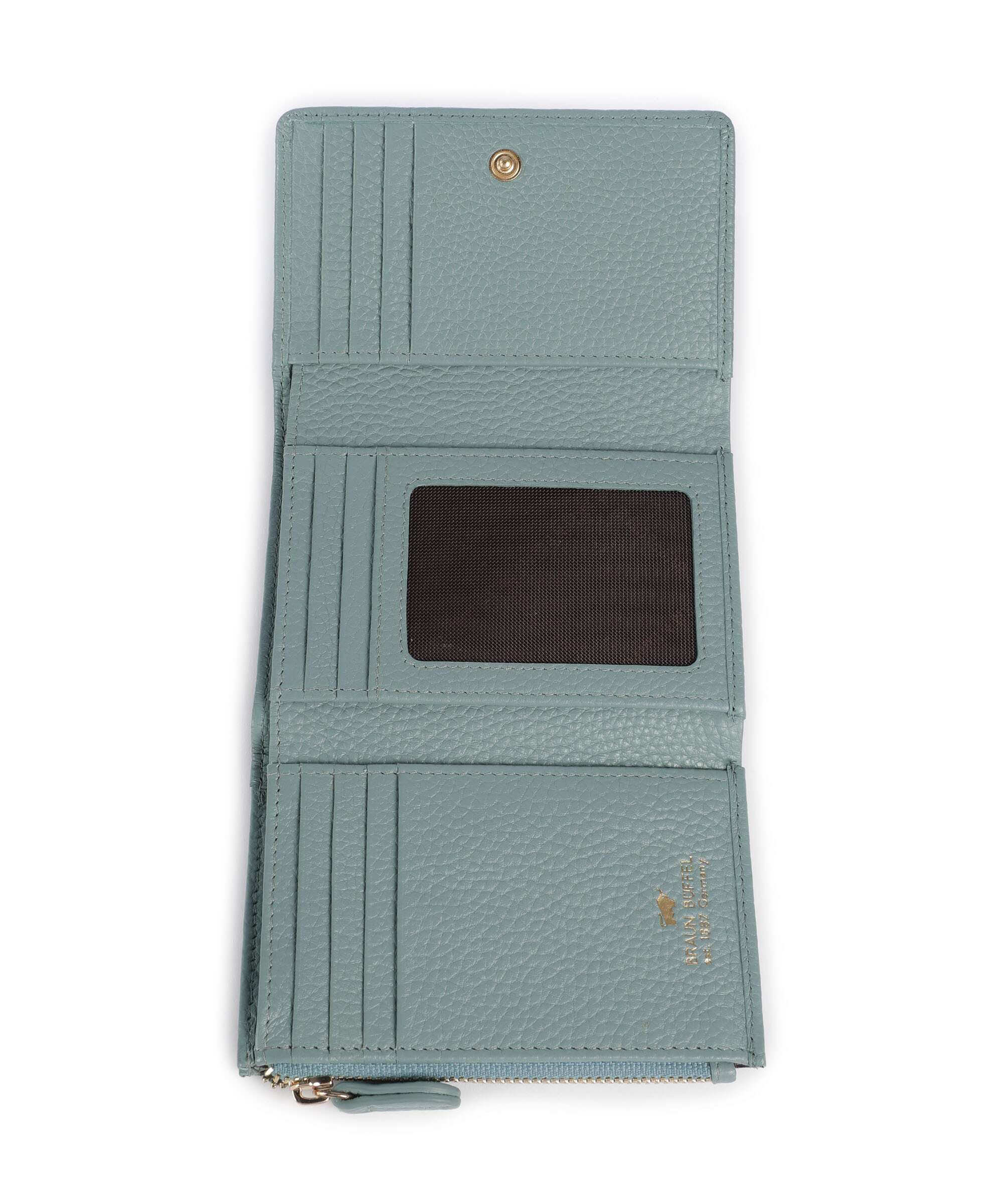 Braun Büffel Asti S Wallet green mistle