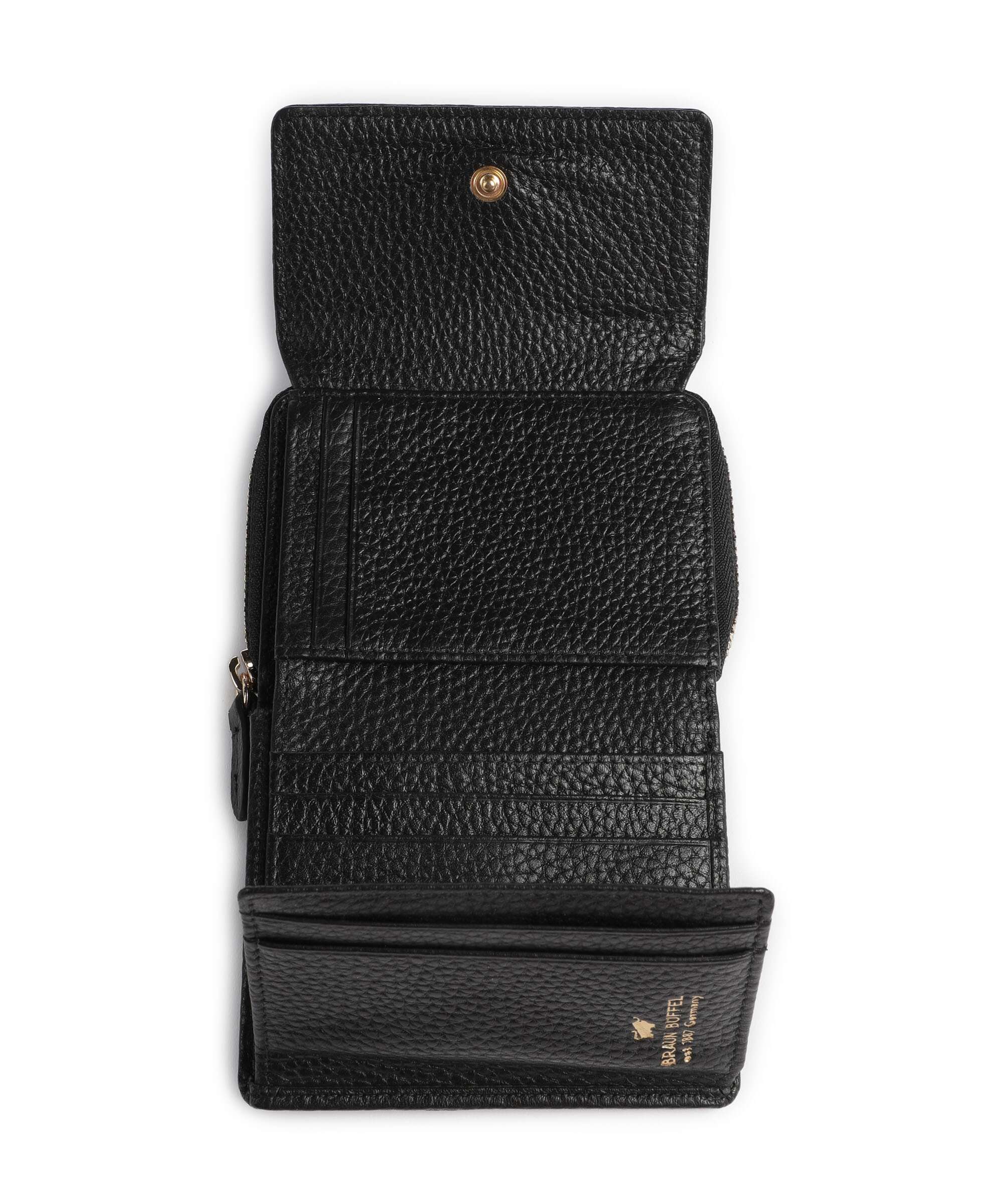 Braun Büffel Asti Wallet schwarz
