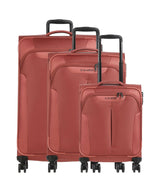 Travelite Croatia Set valigie trolley (4 ruote) koralle