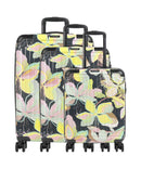Travelite Cruise Set valigie trolley (4 ruote) gelbe orchidee