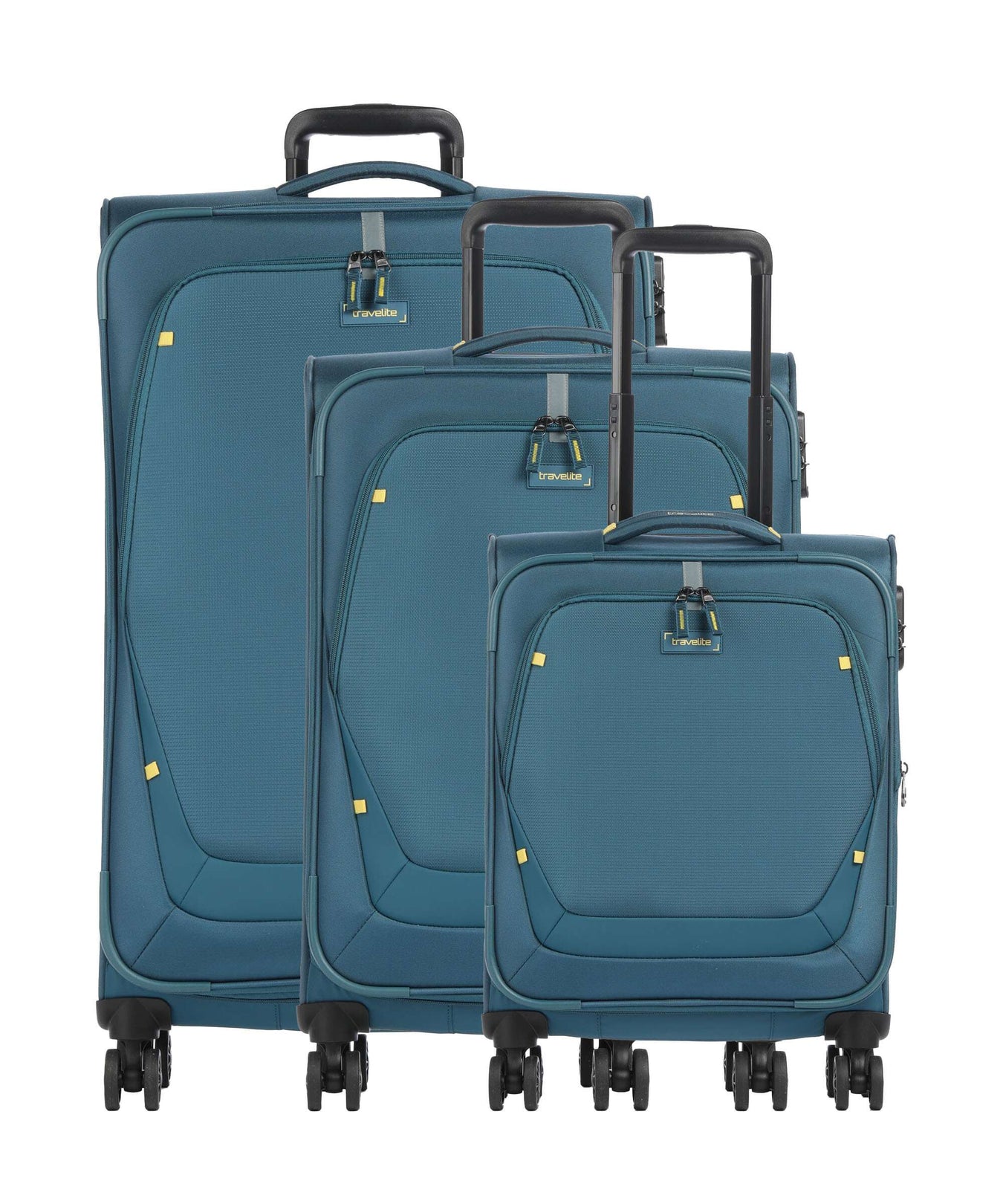 Travelite Umbria Suitcase set (4 wheels) petrol