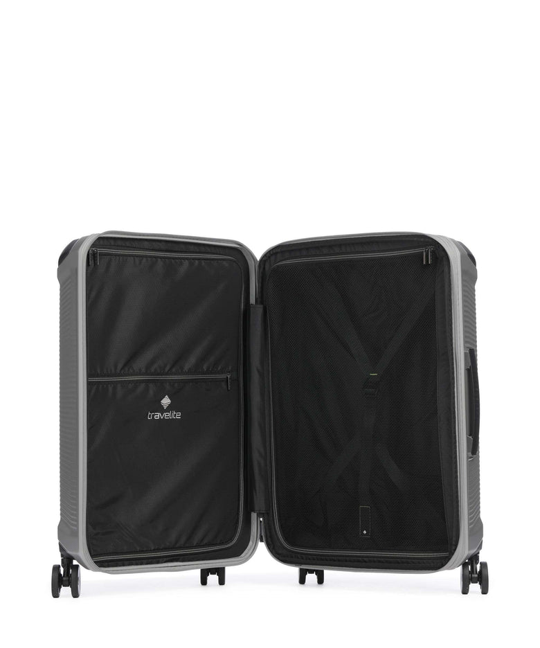 Travelite Millenium Suitcase set (4 wheels) silver