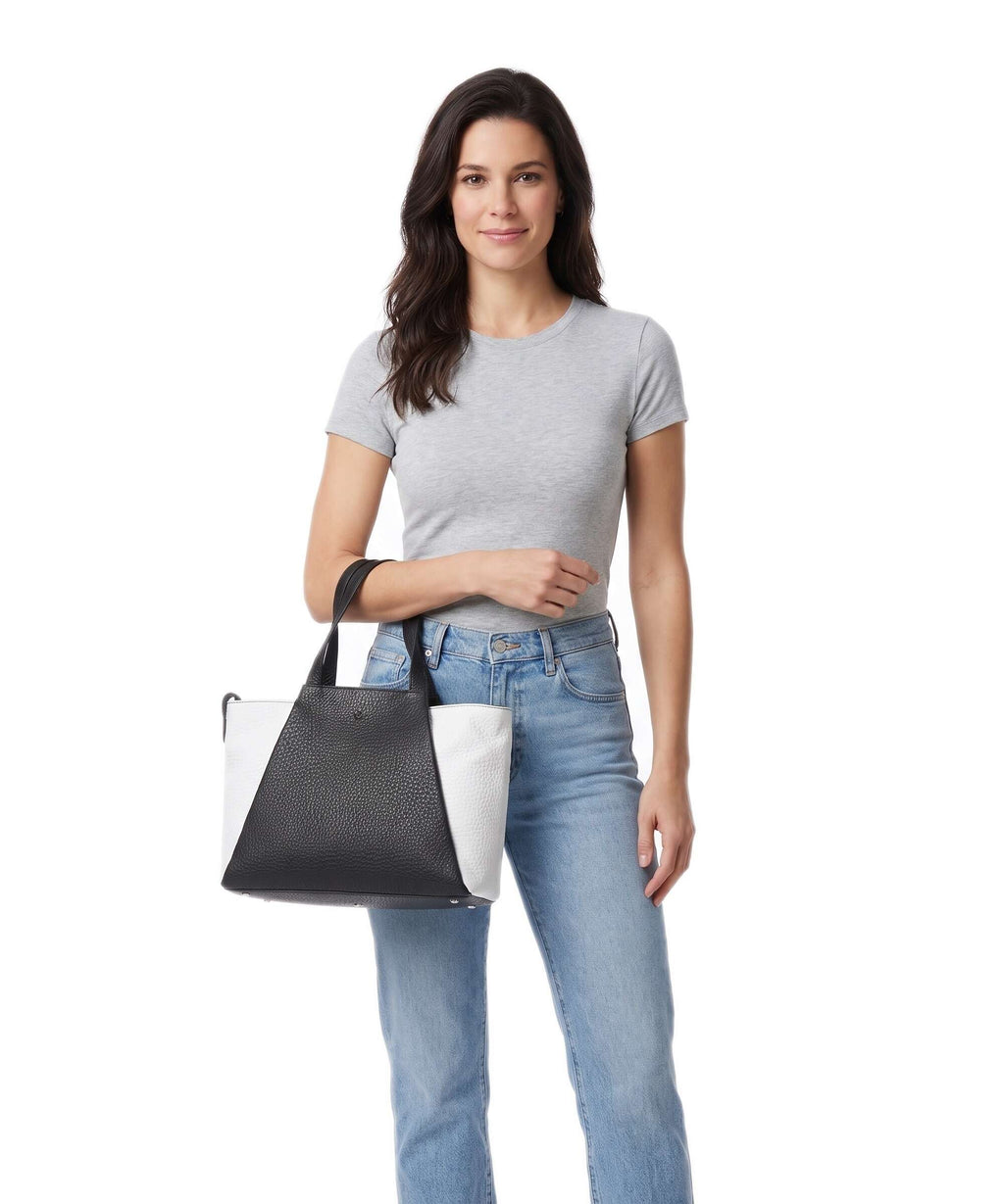 Voi Hirsch Verena Handbag schwarz/weiss