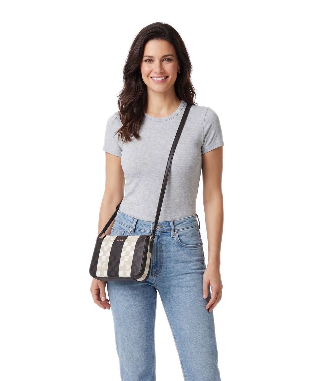 JOOP! Piazza Rigato Jasmina Crossbody bag seal brown