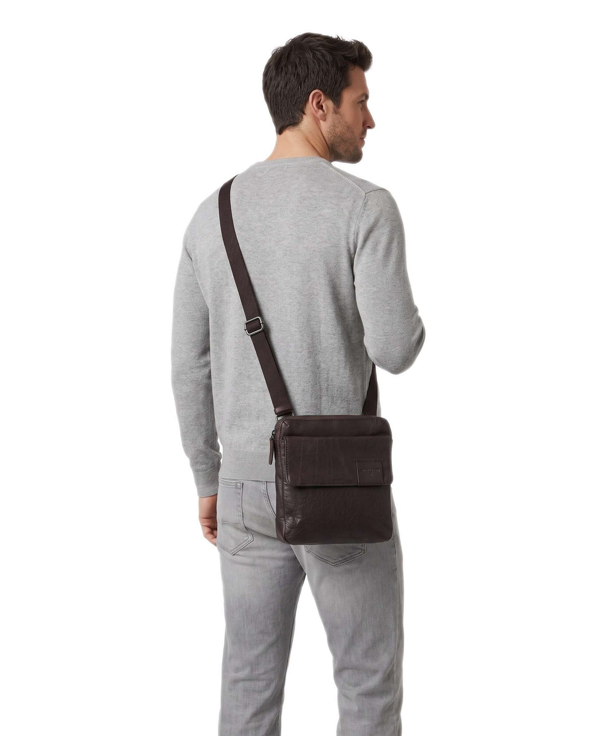 Strellson Hyde Park 1.0 Marcus Crossbody bag darkbrown