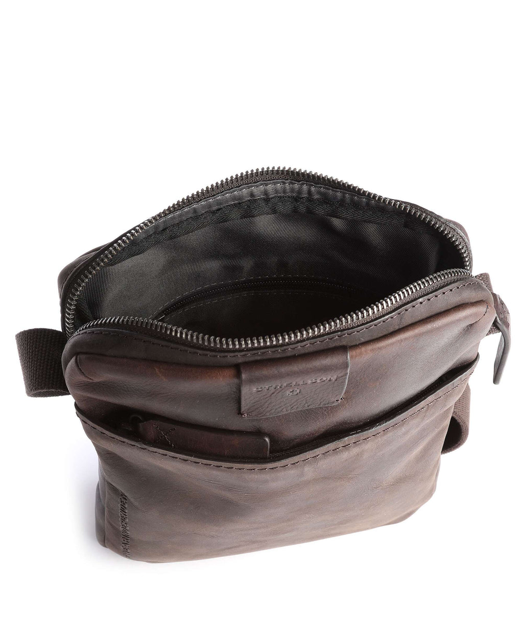 Strellson Brick Lane Crossbody bag dark brown