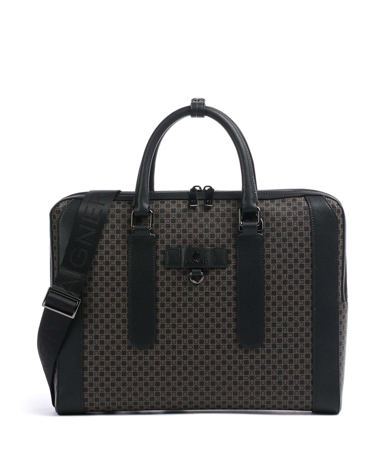 Aigner The Core Briefcase dadino brown