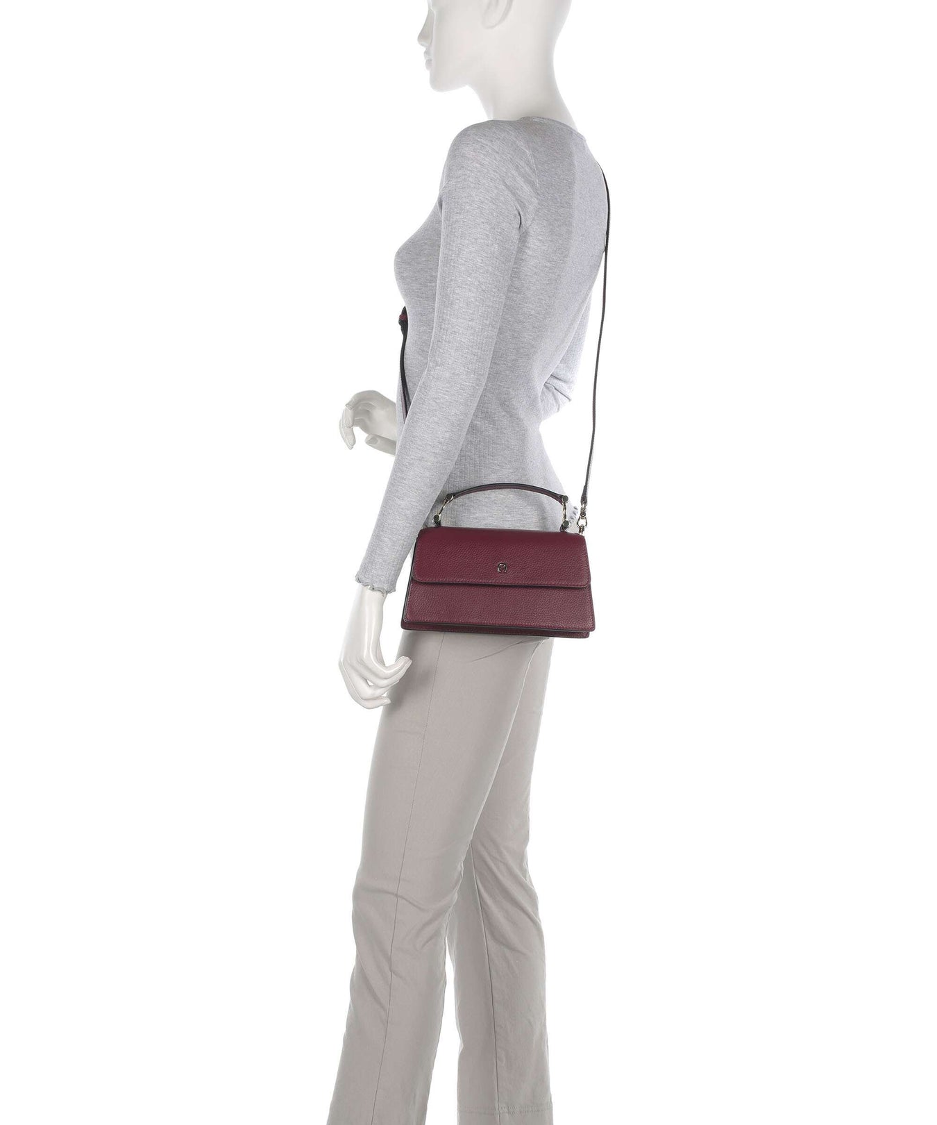 Aigner Delia S Crossbody bag burgundy