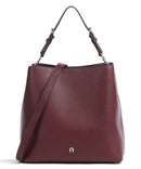 Aigner Delia M Hobo bag burgundy