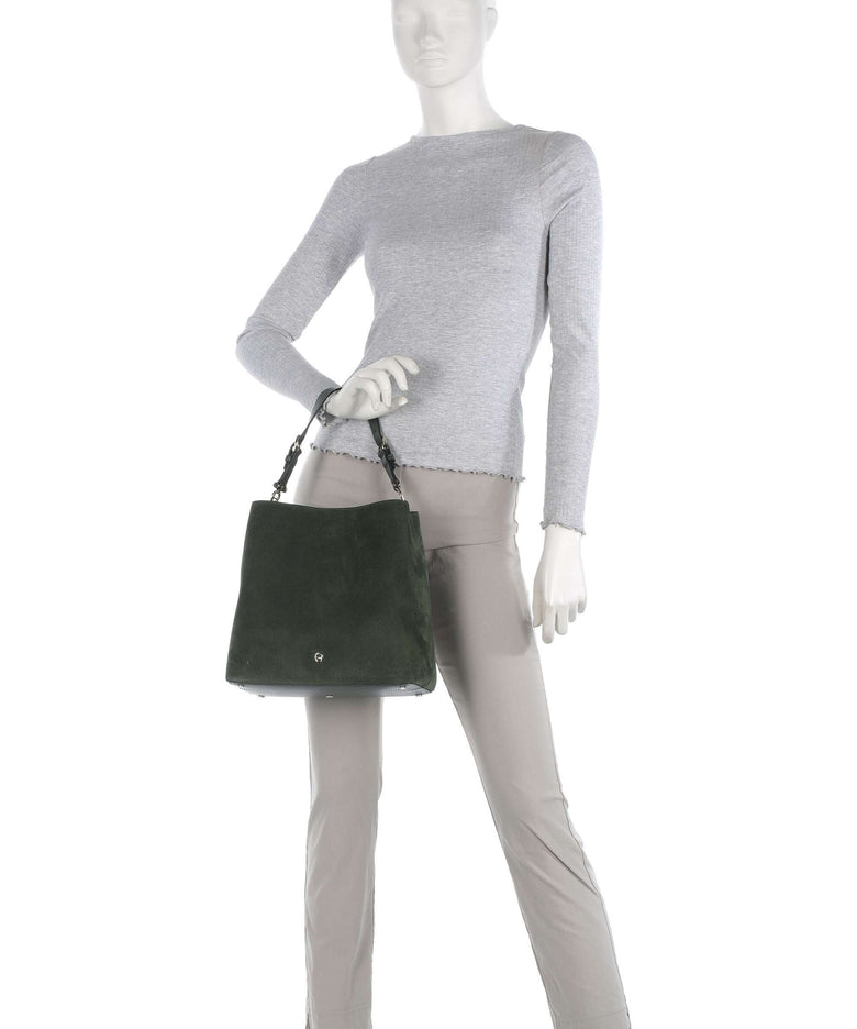 Aigner Delia M Hobo bag hunter green