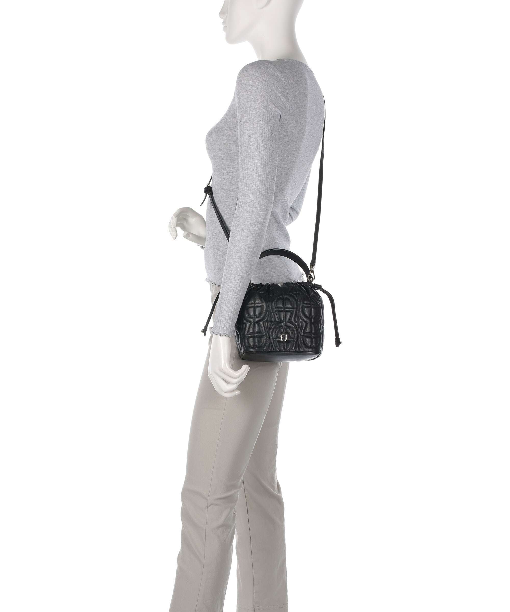 Aigner Diadora XS Bucket bag black 