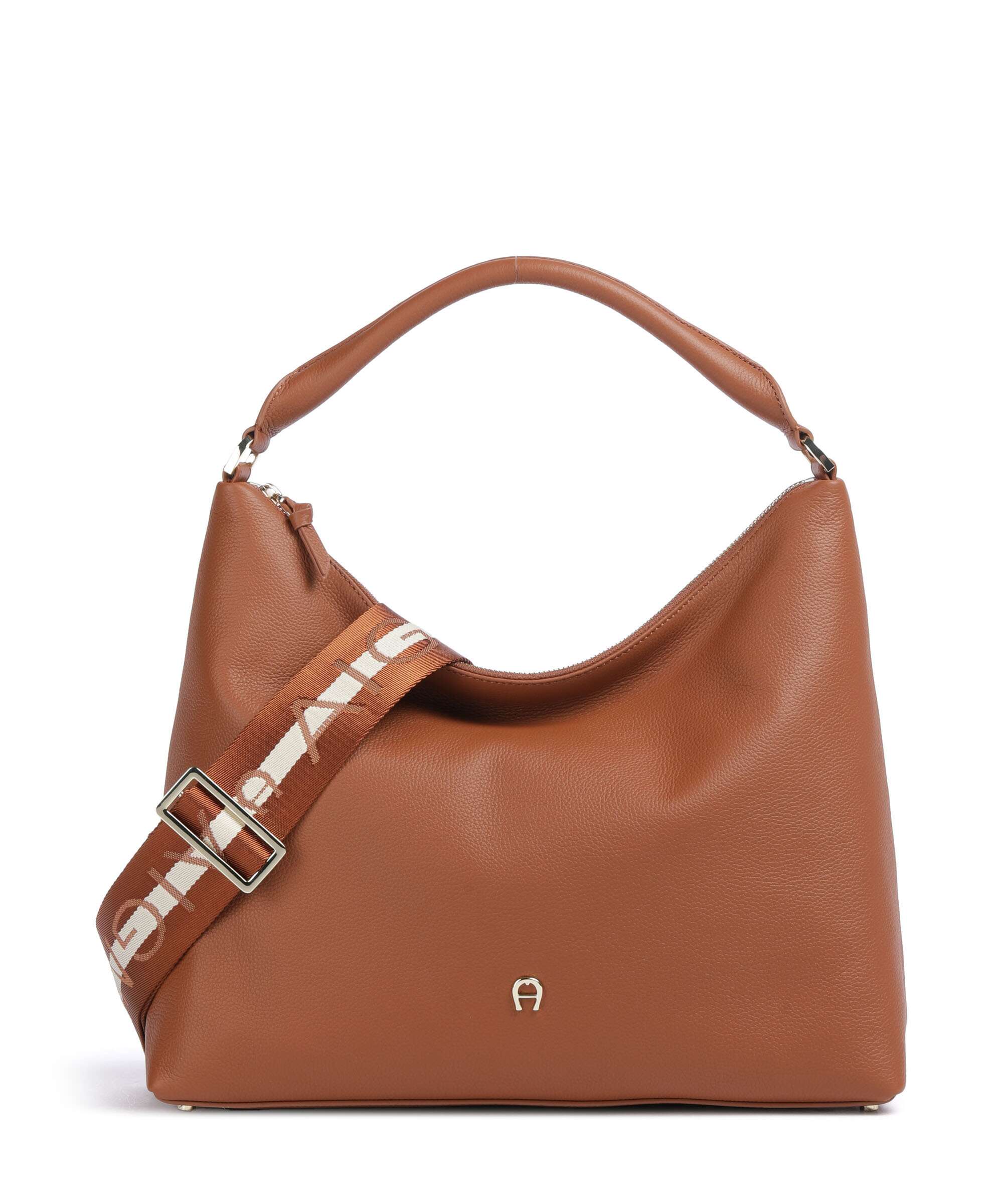 Aigner Zita M Hobo bag cognac brown