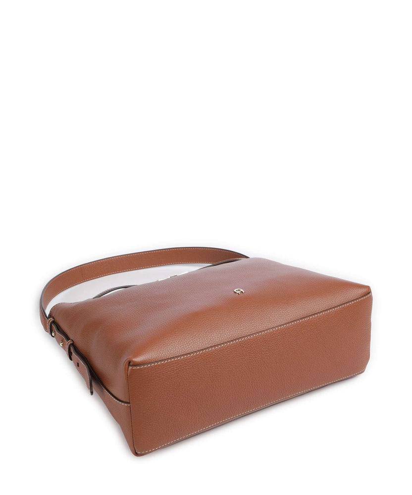 Aigner Farah M Hobo bag cognac brown