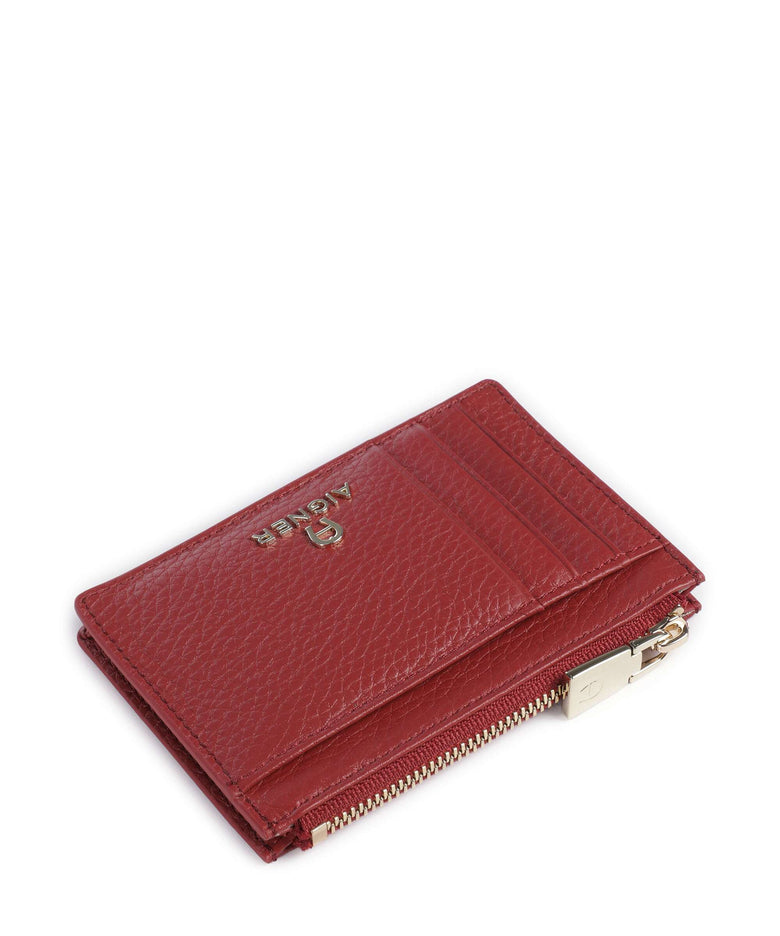 Aigner Fashion Credit card holder burnt red