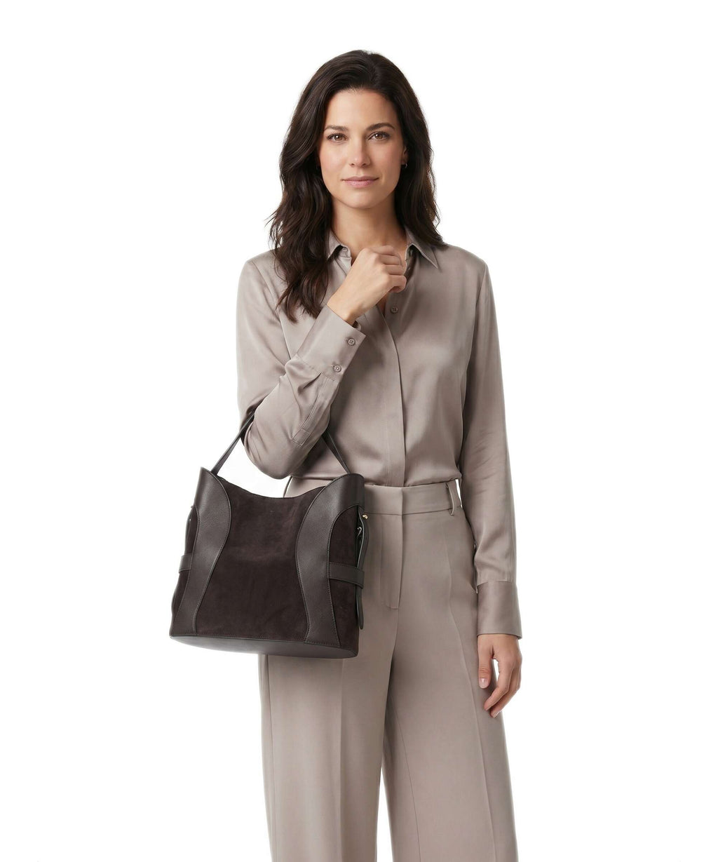 Aigner Deborah M Hobo bag soil brown