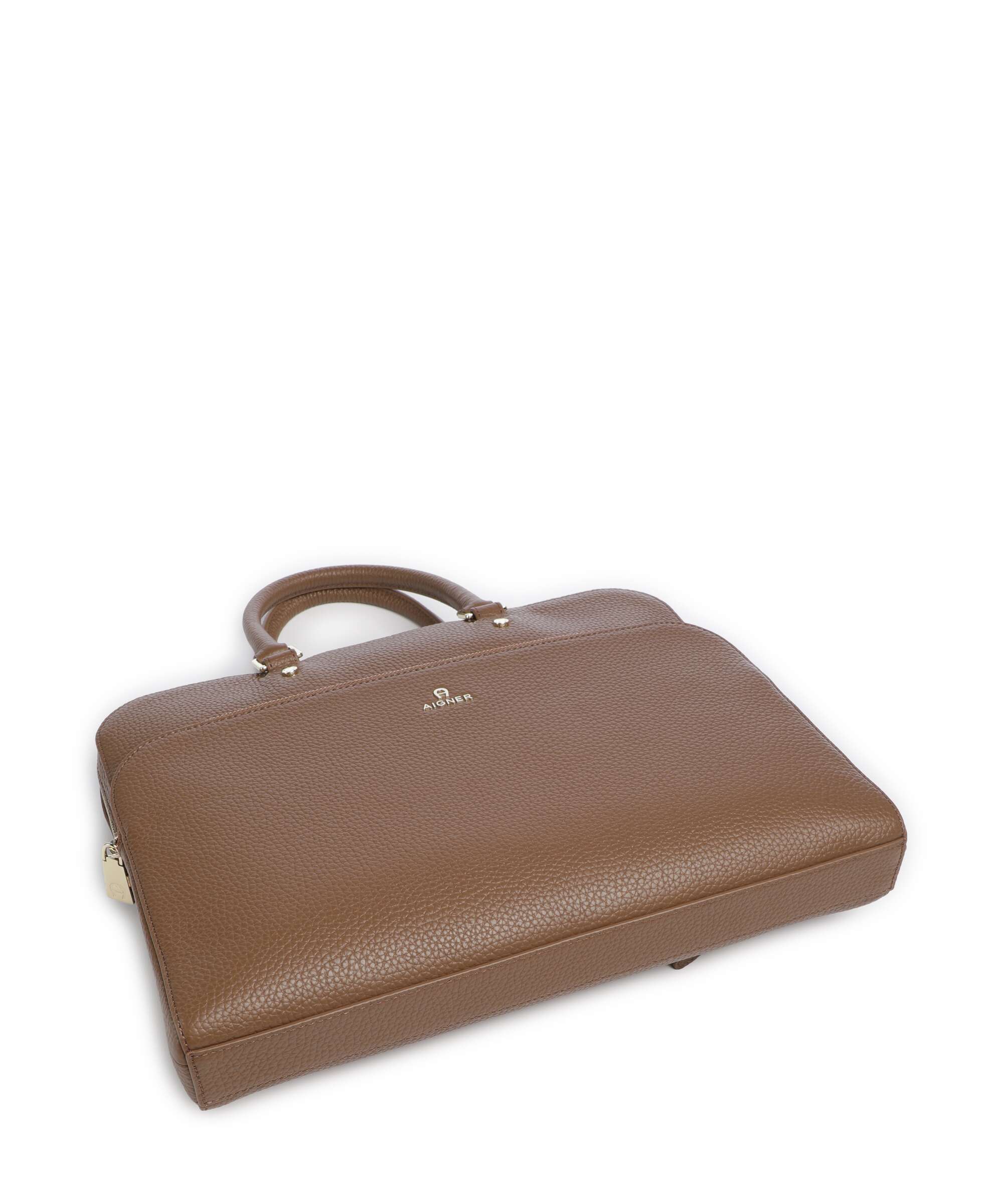 Aigner Ivy L Briefcase saddle brown