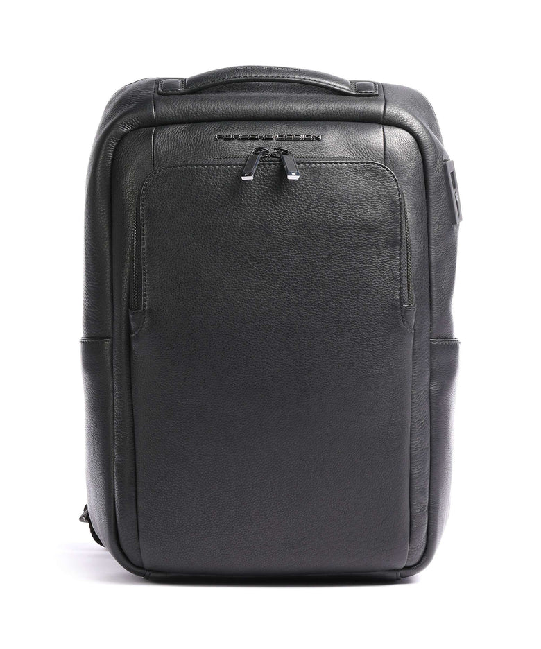 Porsche Design Roadster Leather Laptop backpack black