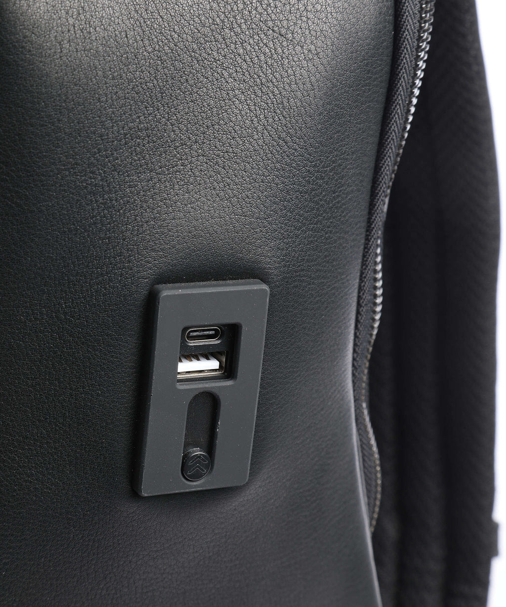 Porsche Design Roadster Leather Laptop backpack black