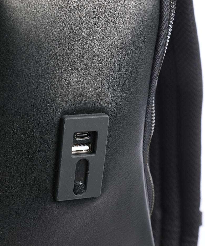 Porsche Design Roadster Leather Laptop backpack black
