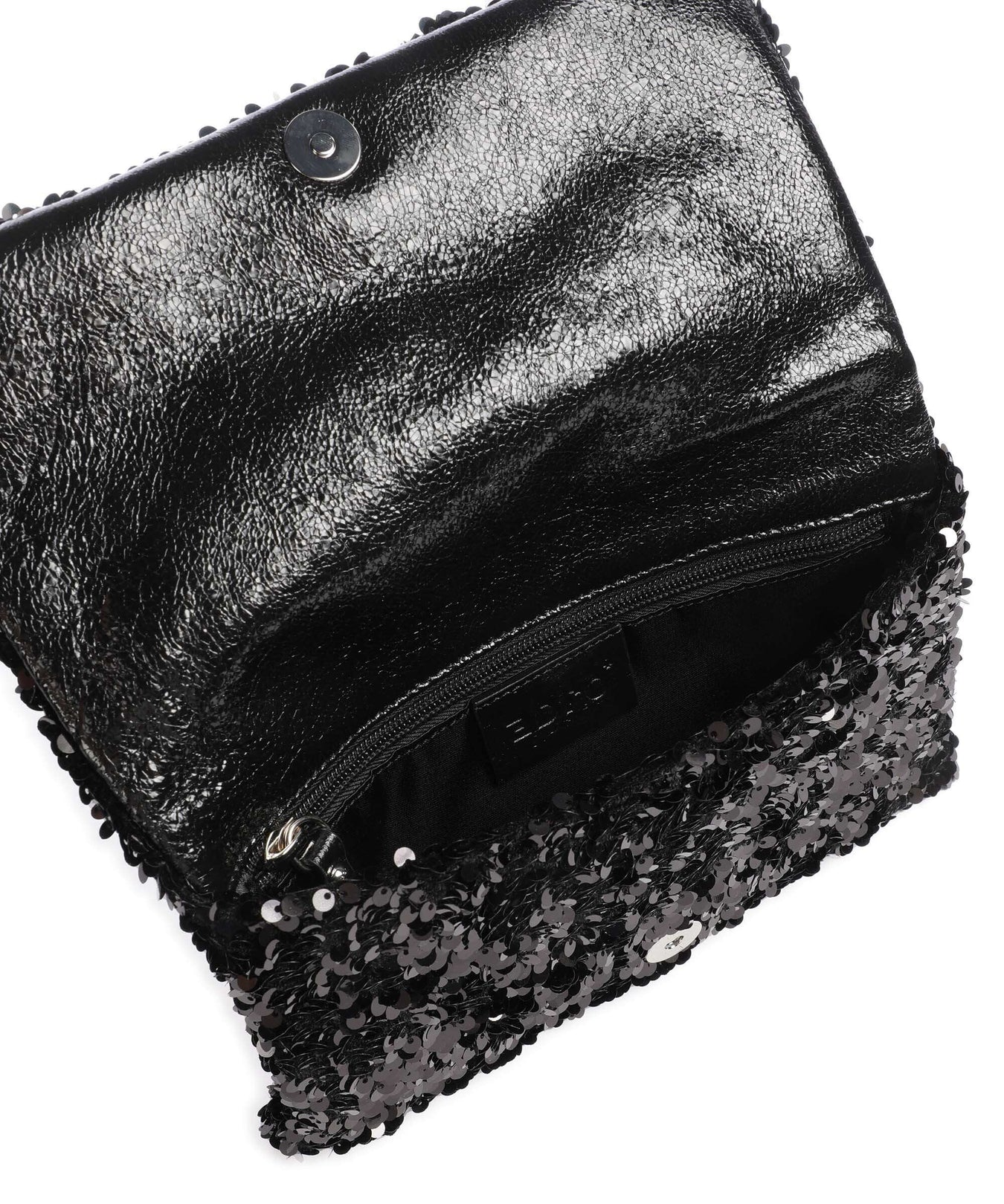 Abro Sequins Clutch bag black/nickel