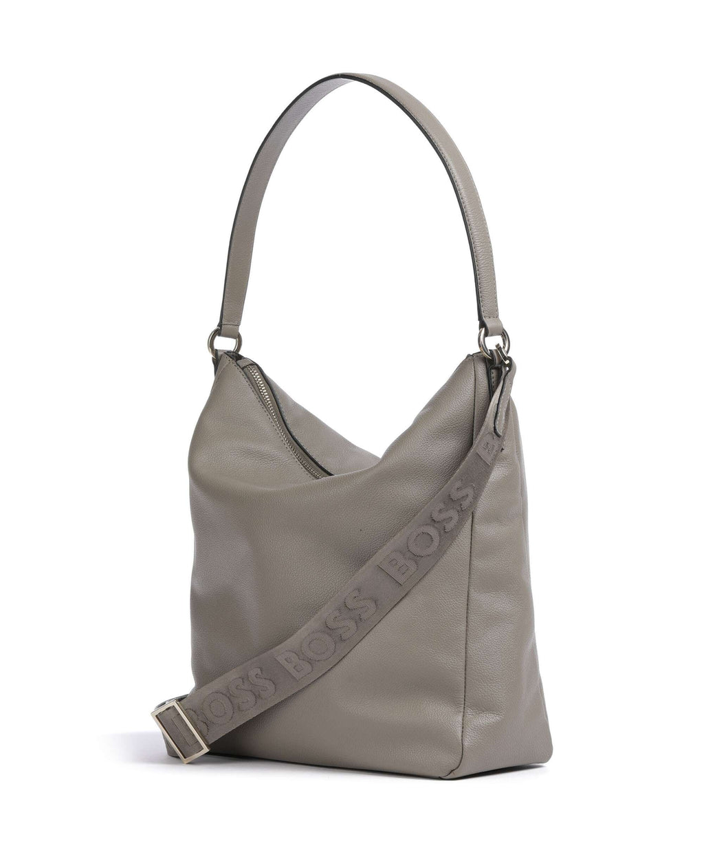 BOSS Alyce Hobo bag medium brown