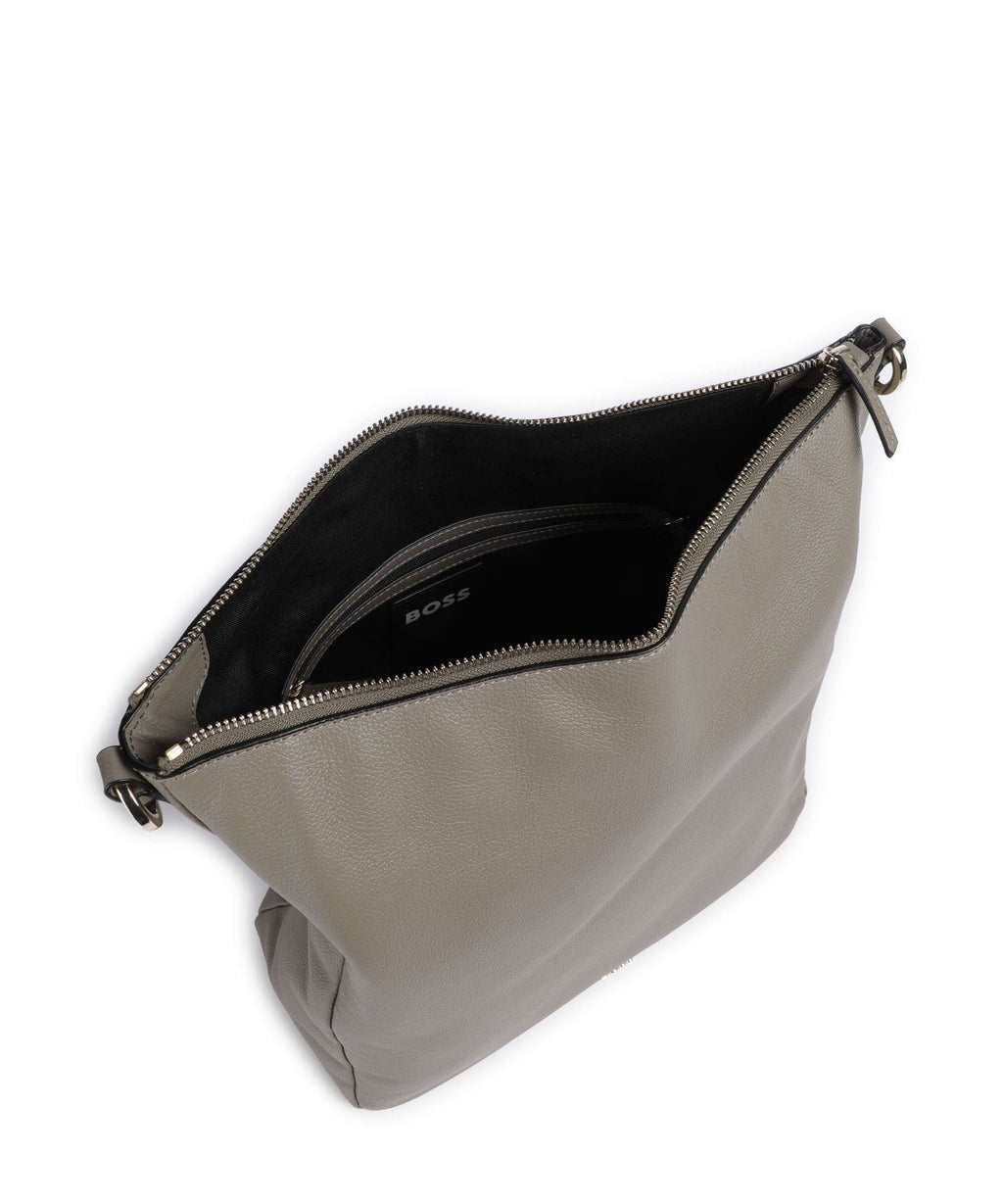 BOSS Alyce Hobo bag medium brown