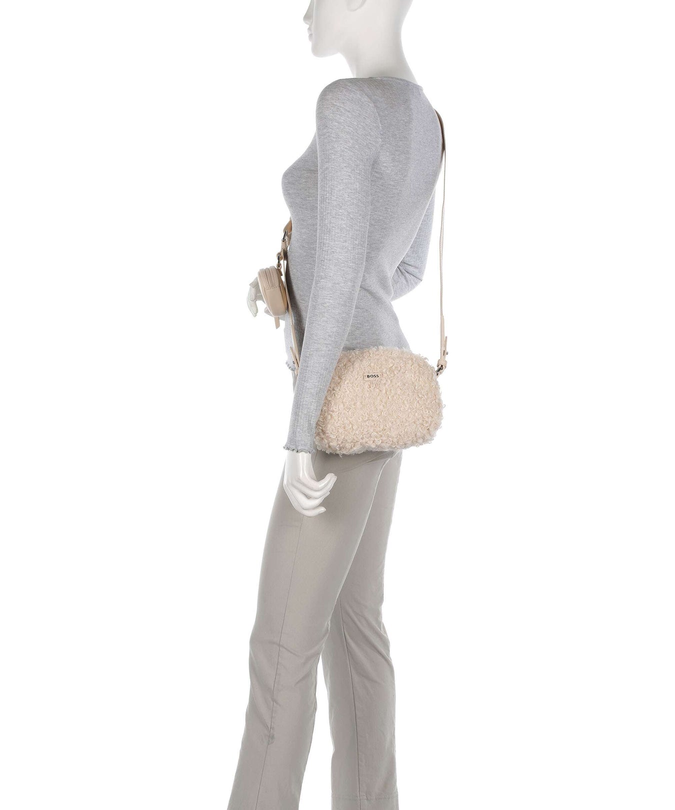 BOSS Addison Crossbody bag light beige