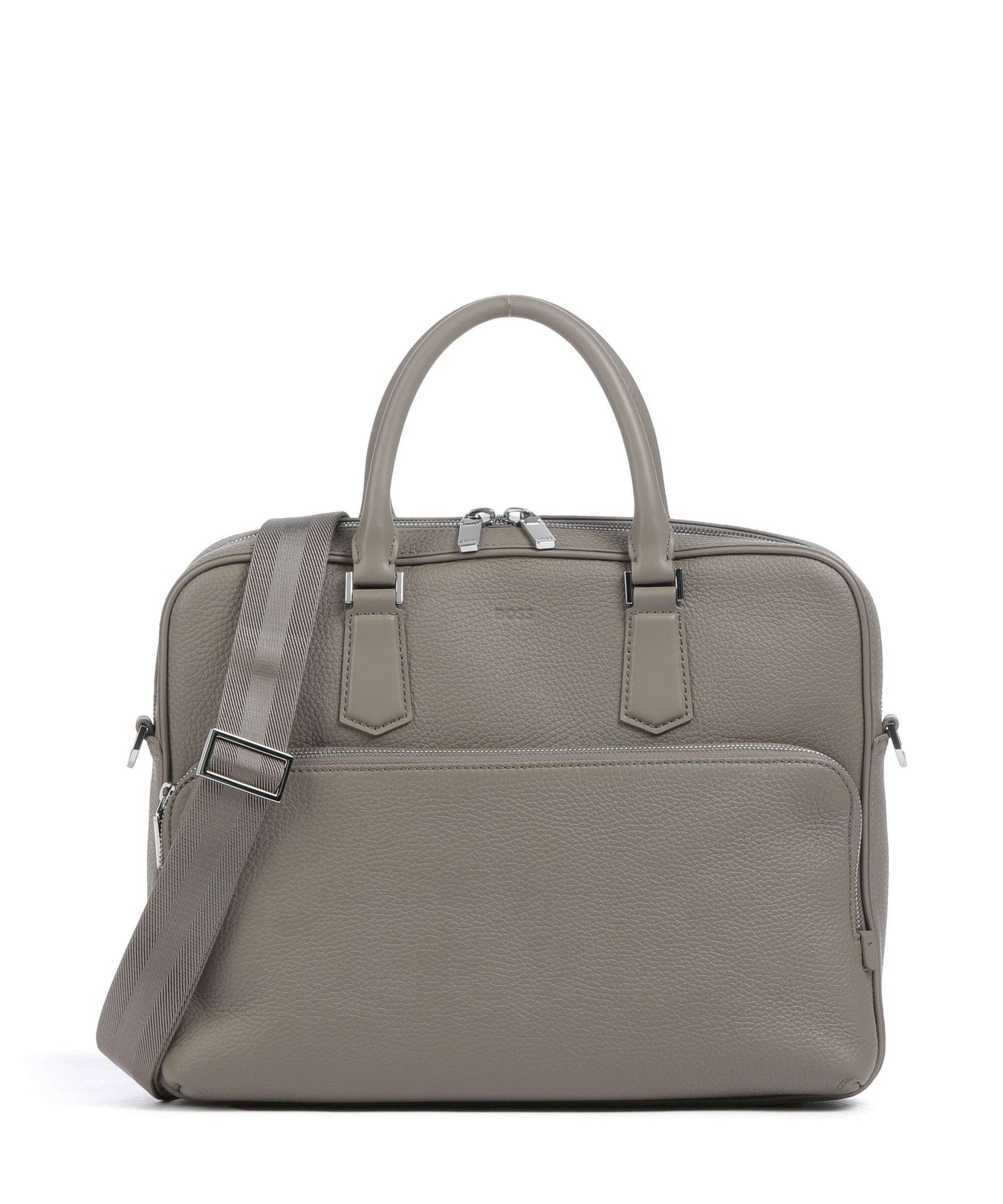 BOSS Crosstown Briefcase open green